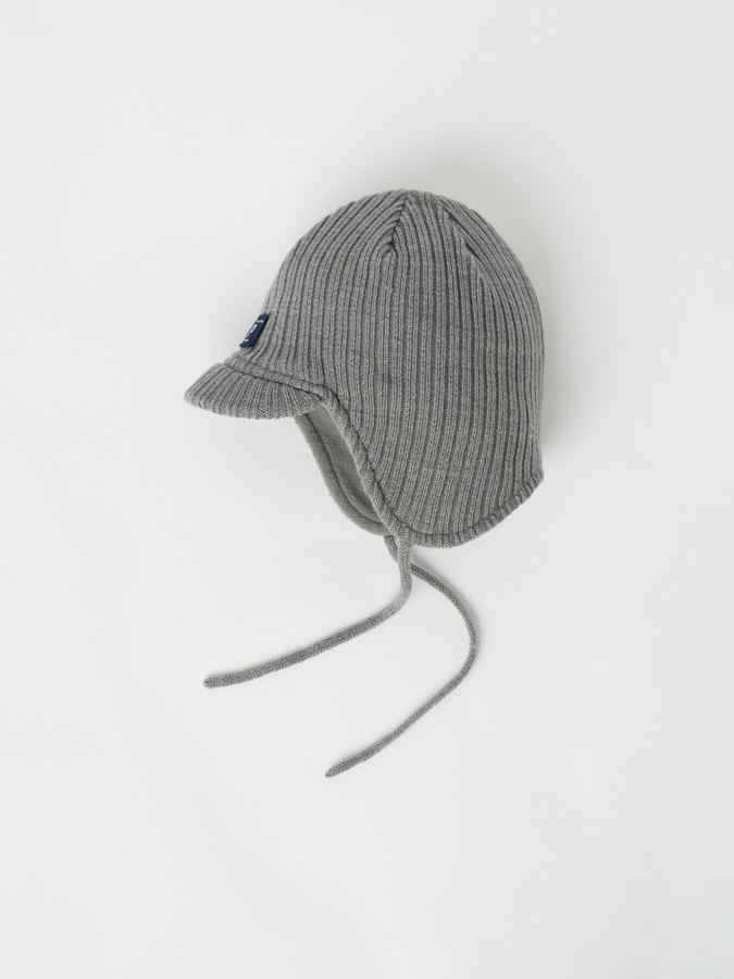 Mössa ullmix fleecefodrad