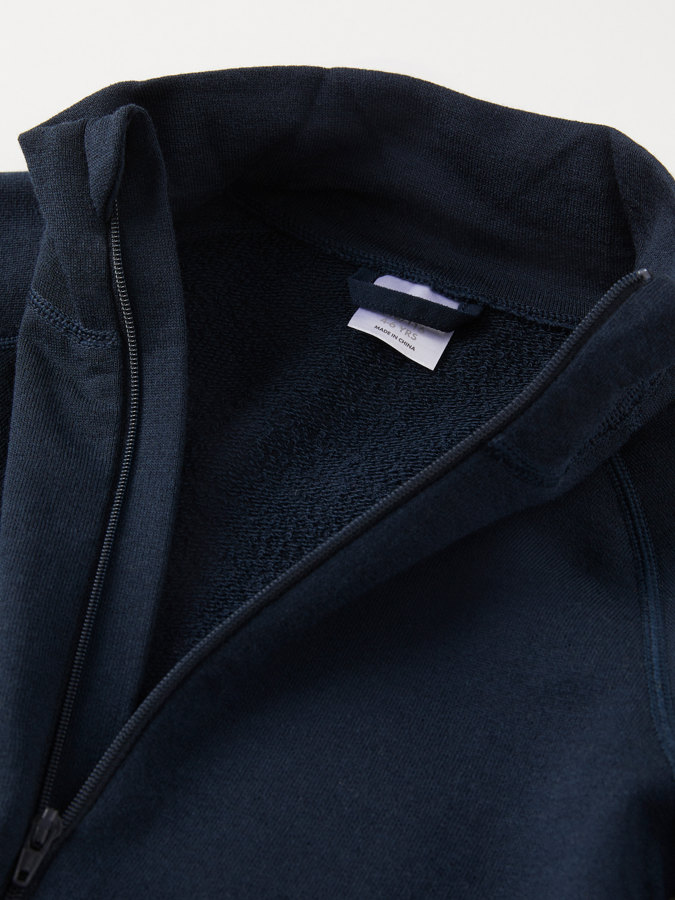 Jacka ullfrotté i merino