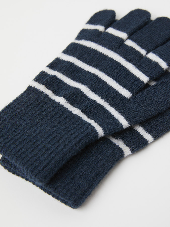 Stickade fingervantar ullmix