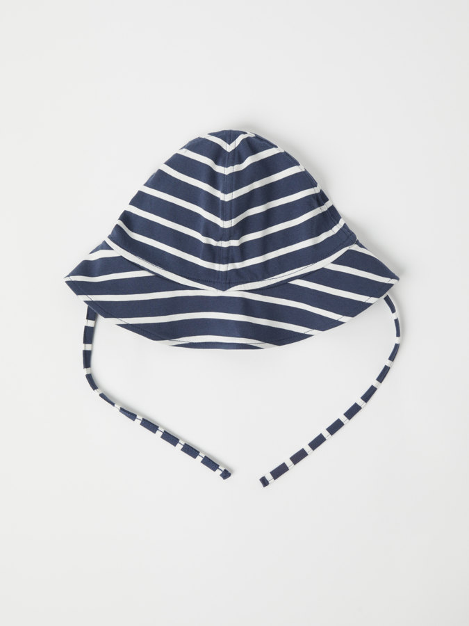 Trikå solhatt randig