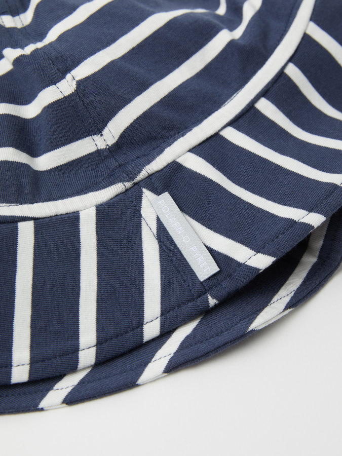 Trikå solhatt randig