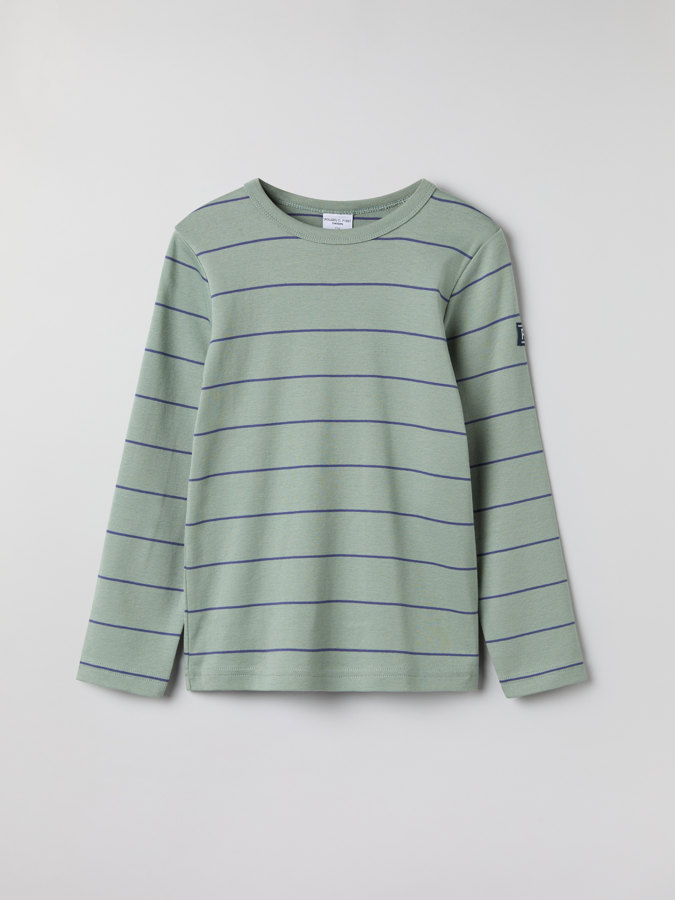 Långärmad t-shirt randig