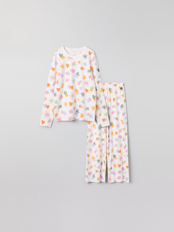 Vuxen pyjamas hjärtan