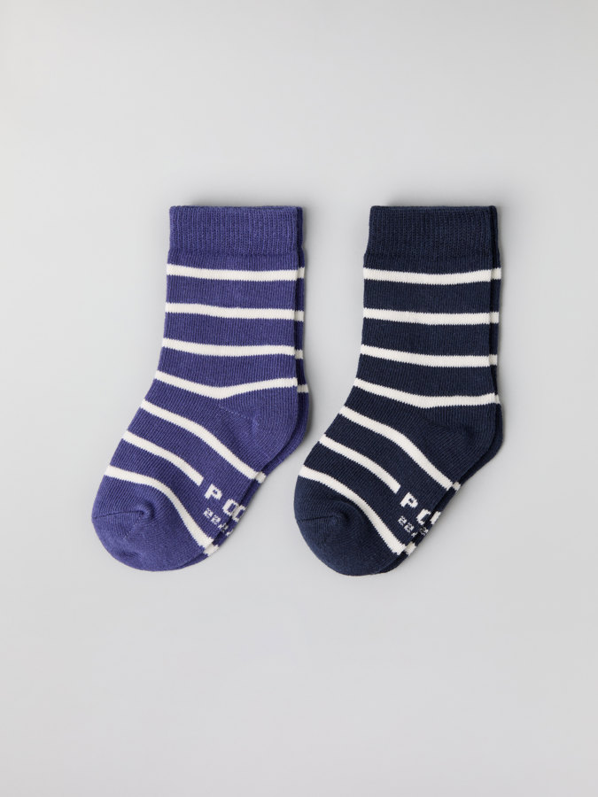 2-pack strumpor randiga