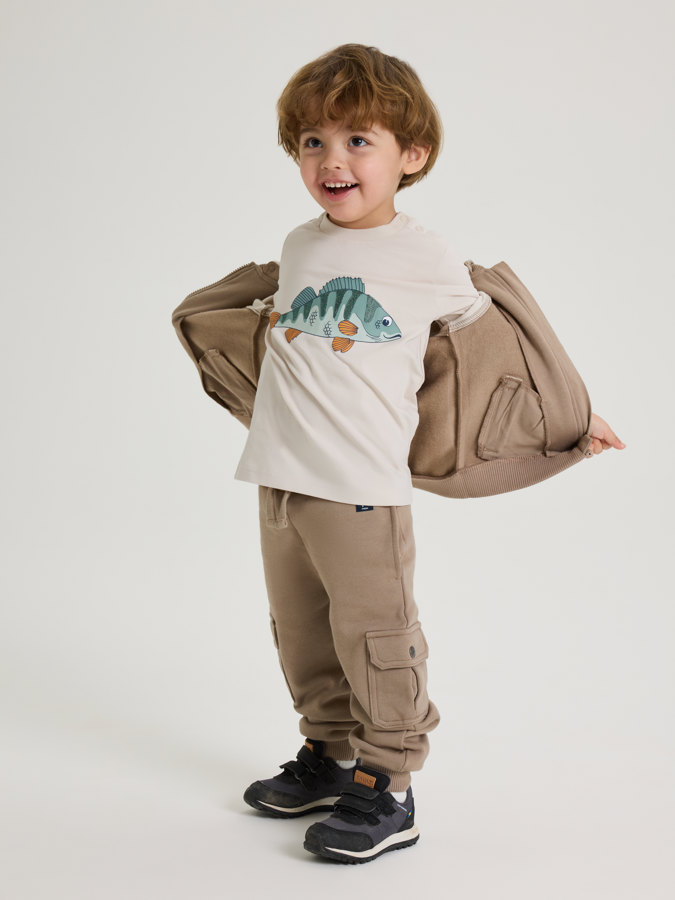 Långärmad t-shirt fisk