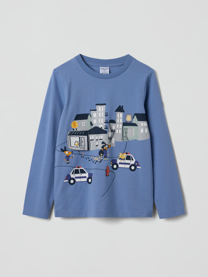 Långärmad t-shirt bilar