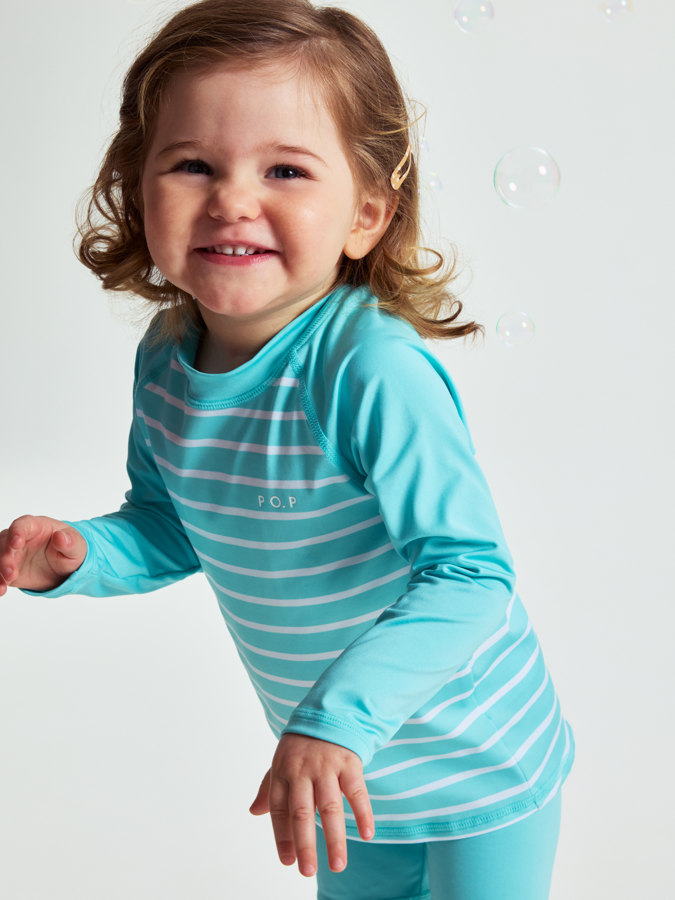 Långärmad UV-tröja randig