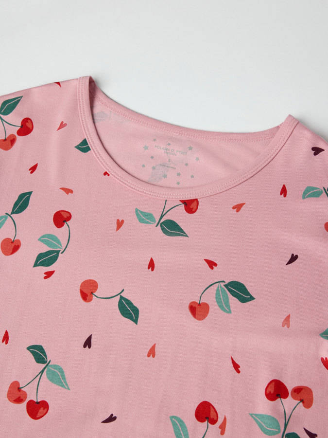 Kortärmat vuxen nattlinne körsbär Kortärmat vuxen nattlinne körsbär