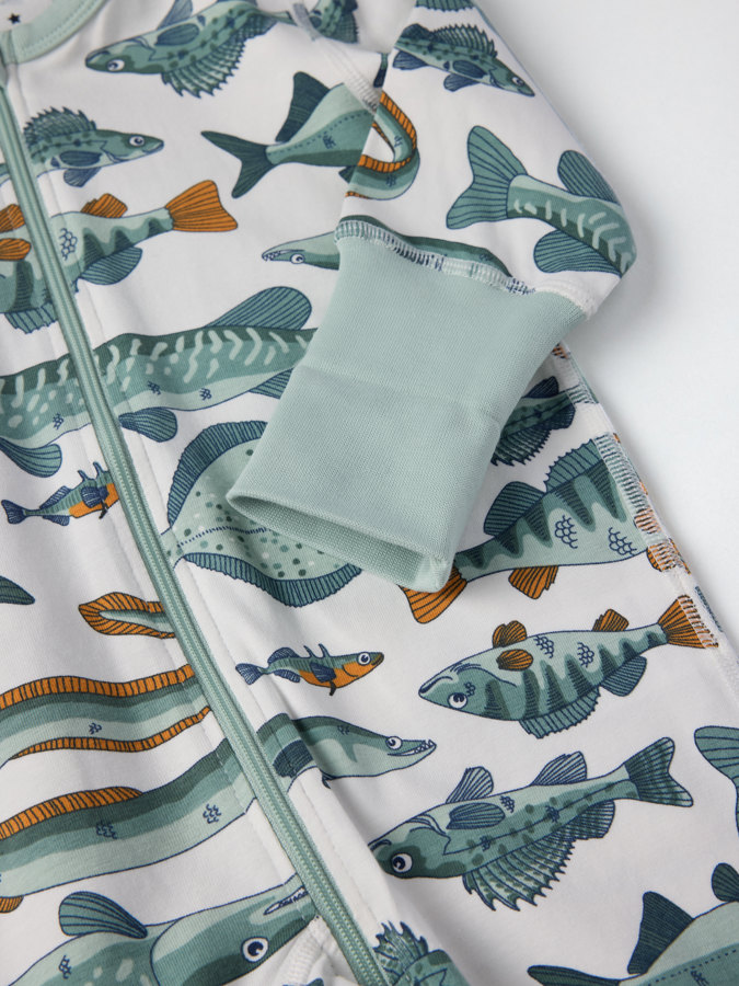 Pyjamasoverall fiskar Pyjamasoverall fiskar