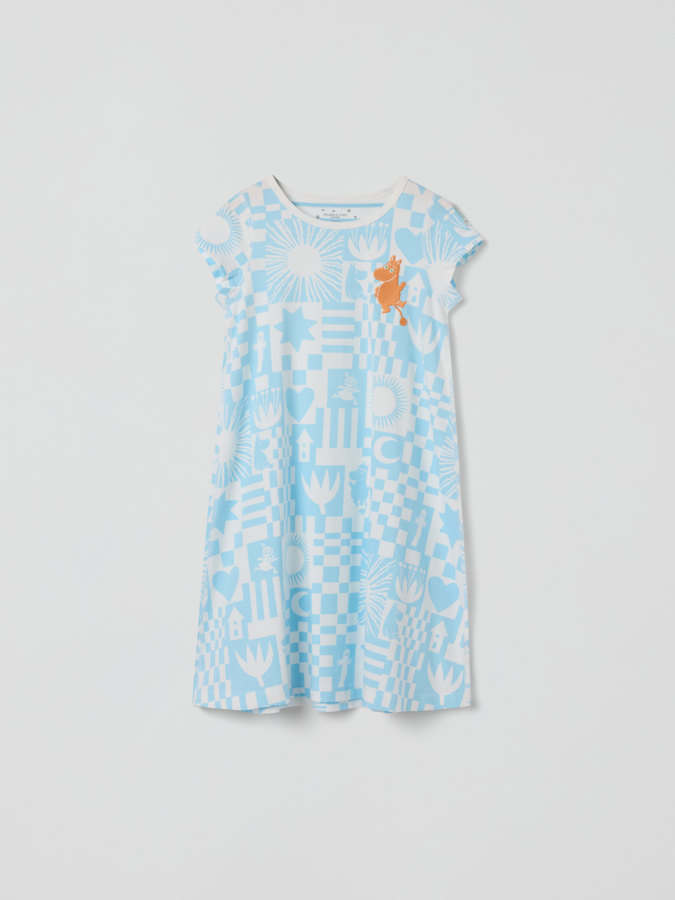 Kortärmat nattlinne Mumin