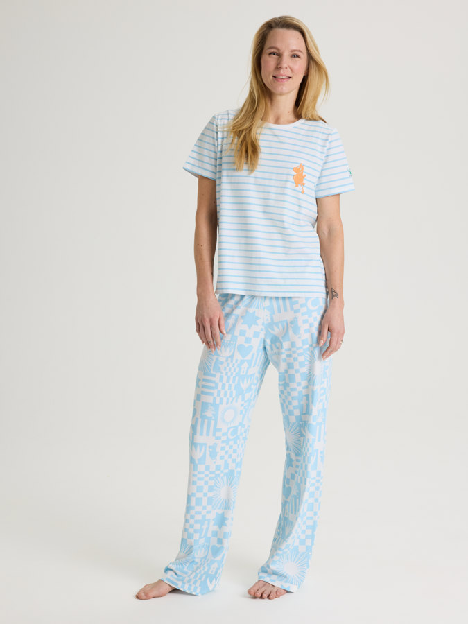Kortärmad vuxen pyjamas Mumin