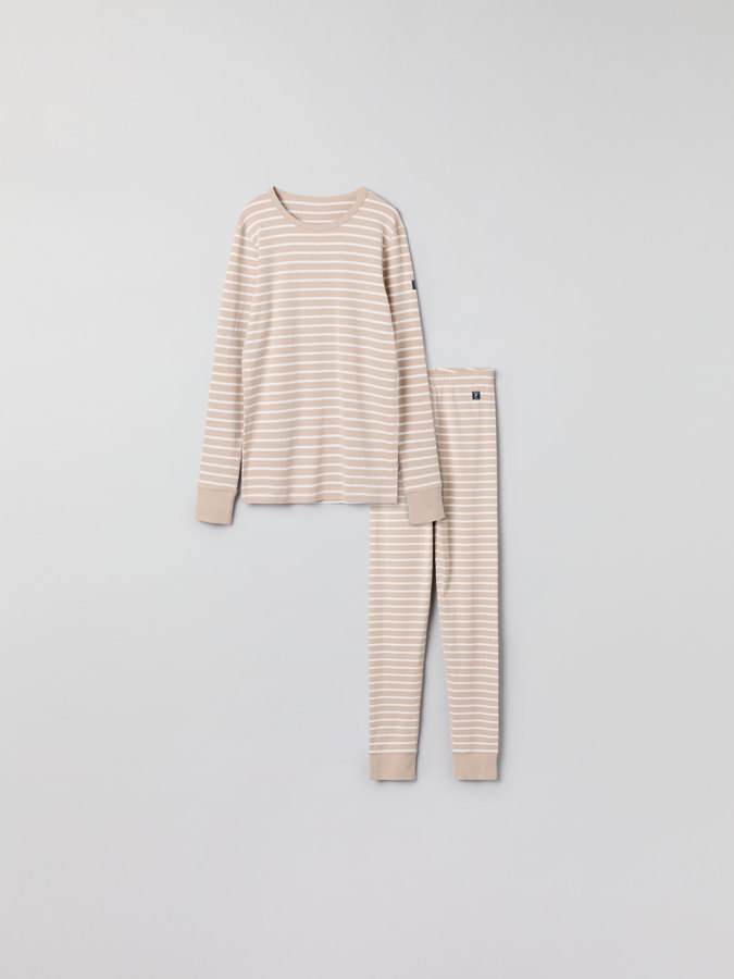 Vuxenset med byxa och tröja randigt