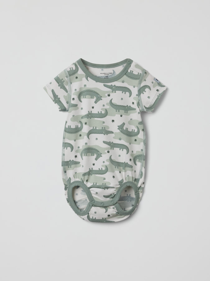 Kortärmad body krokodiler