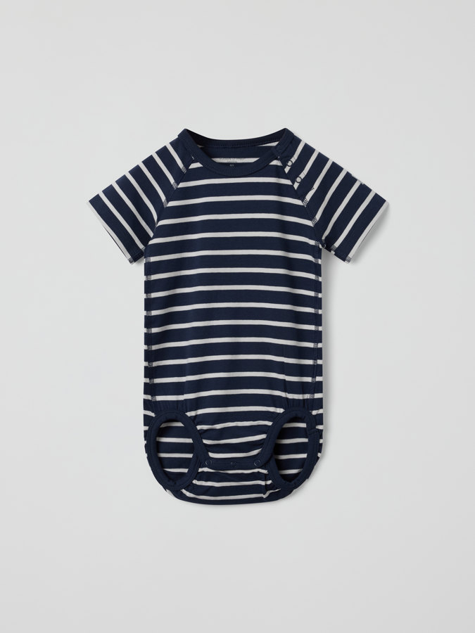 Kortärmad body randig Kortärmad body randig