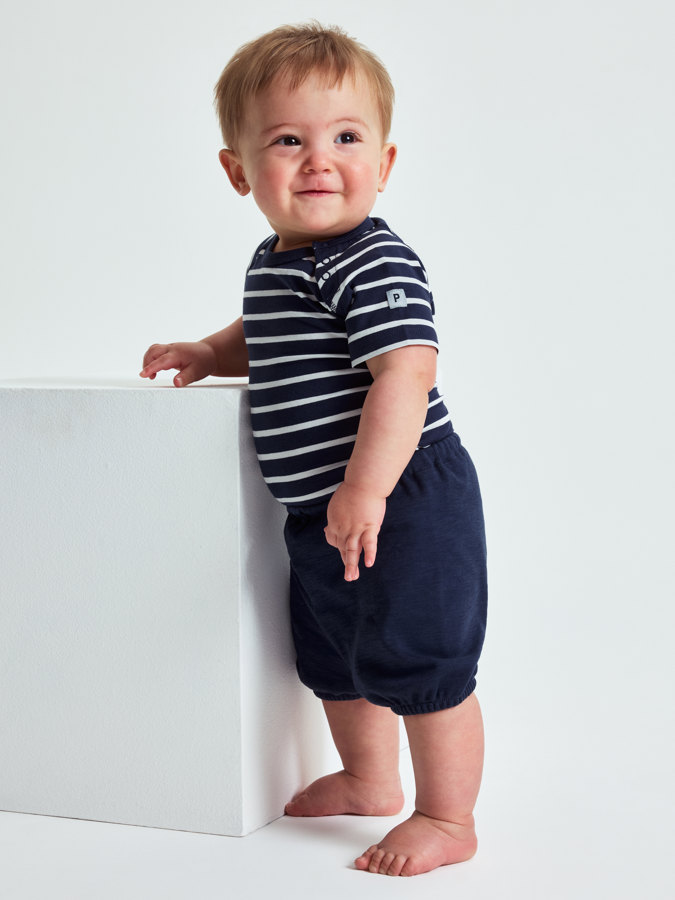 Kortärmad body randig Kortärmad body randig