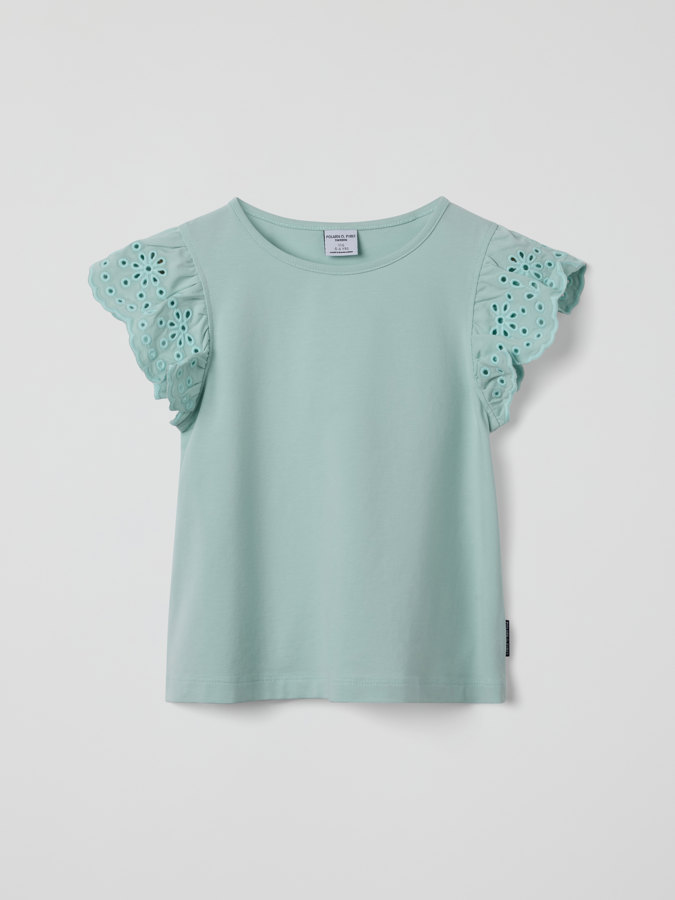 Topp med spetsärmar Topp med spetsärmar