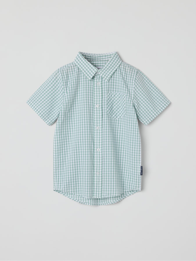 Kortärmad skjorta rutig