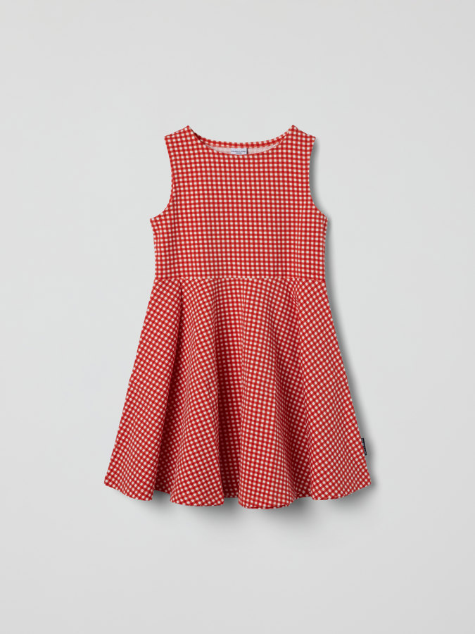 Ärmlös klänning rutig Ärmlös klänning rutig