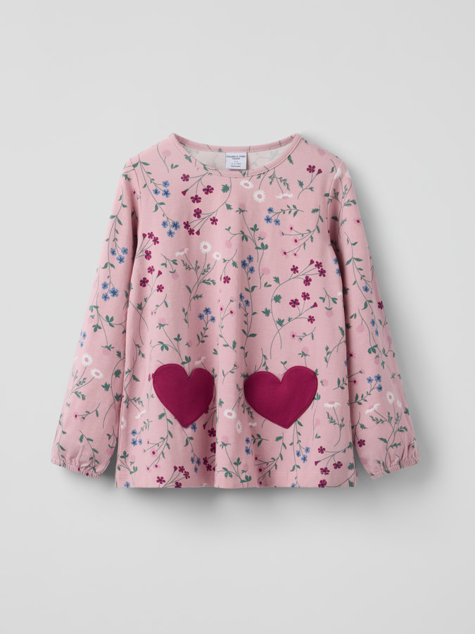 Långärmad topp blommig Långärmad topp blommig