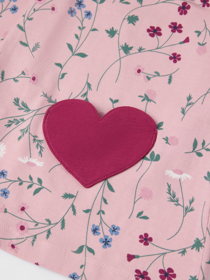 Långärmad topp blommig Långärmad topp blommig