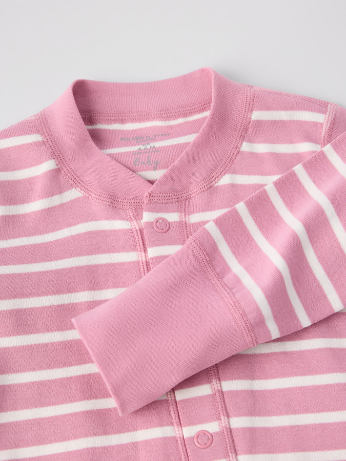 Trikåoverall randig