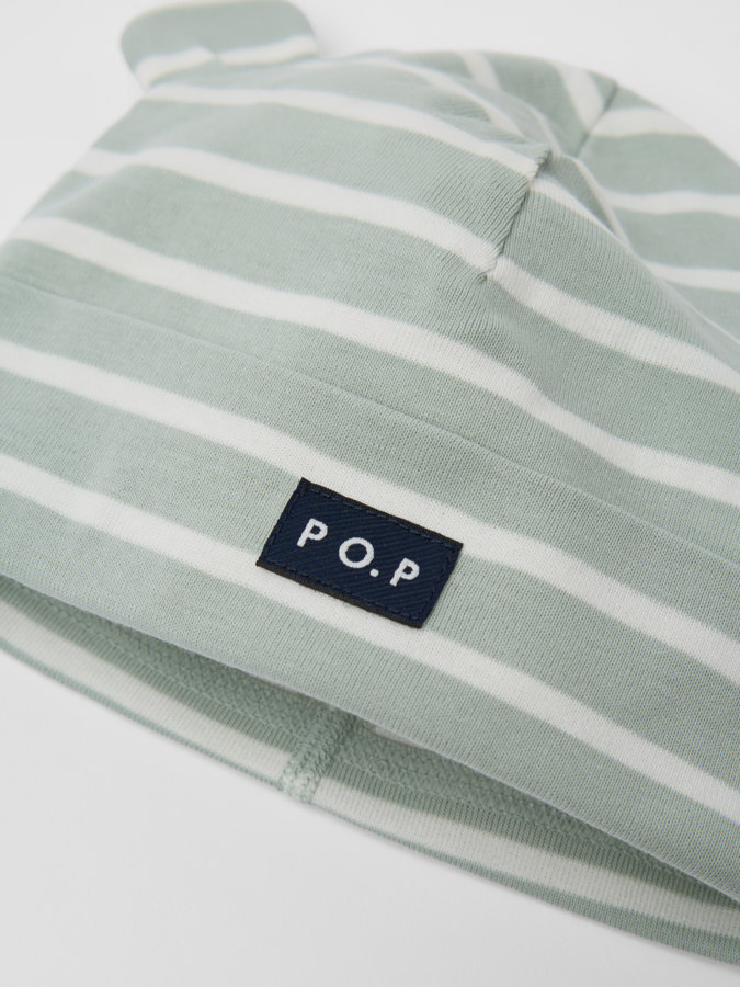 Mössa med öron randig Mössa med öron randig