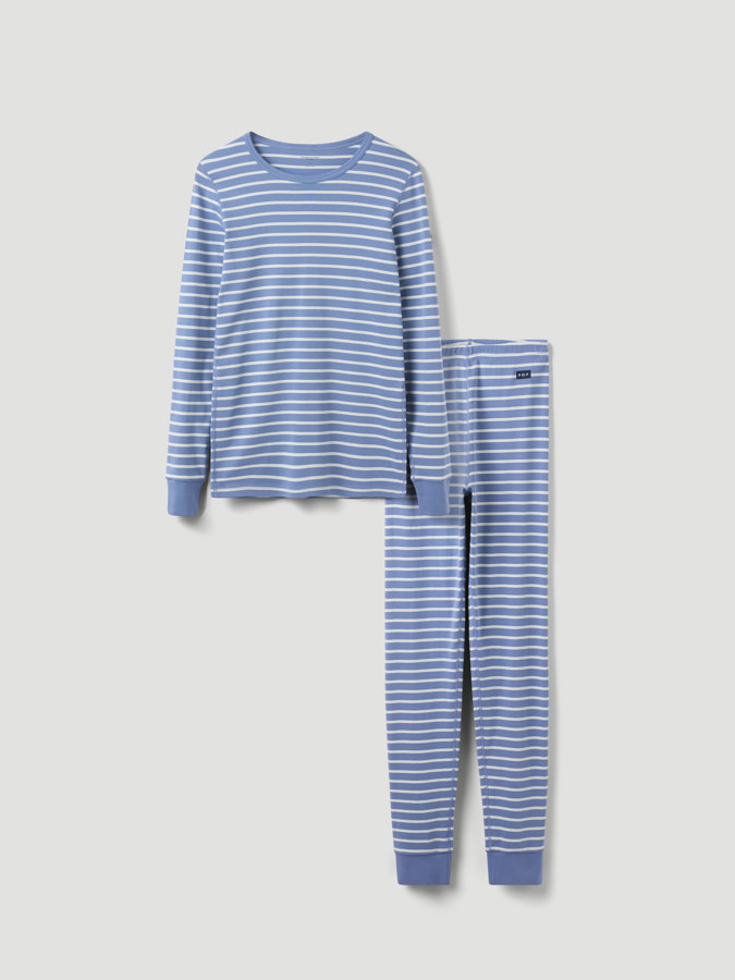 Vuxenset med byxa och tröja randigt