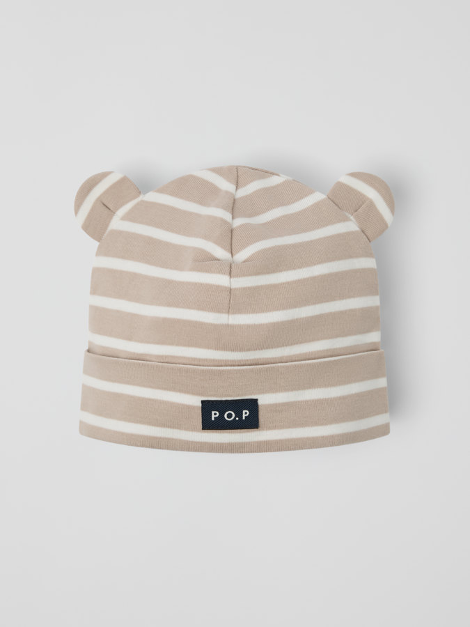 Mössa med öron randig