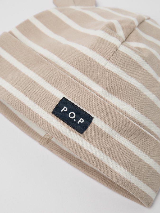 Mössa med öron randig